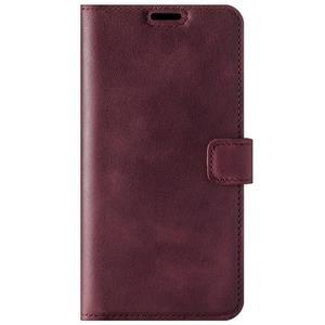 Handyhülle aus Leder RFID Wallet case -  Burgund - TPU Schwarz