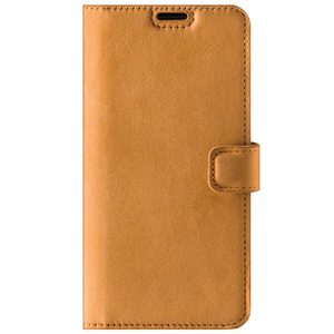 Hülle Buchen Sie Elegance RFID Holster - Nubuk Camel - TPU Schwarz