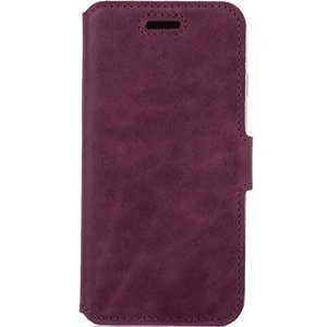 Leder case Slim cover - Burgund - Transparentes TPU