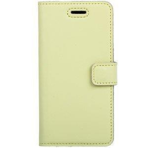 Handyhülle aus Leder Wallet case - Pastel Zitrone - TPU Schwarz