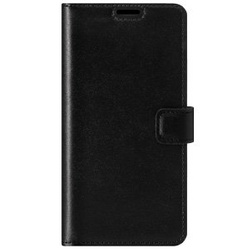 Handyhülle aus Leder Wallet case - Costa Schwarz - Transparentes TPU