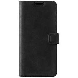 Handyhülle aus Leder RFID Wallet case - Nubuk Schwarz - TPU Schwarz