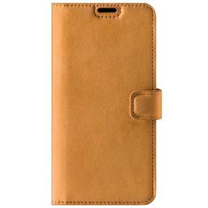 RFID Wallet case - Nubuk Camel - TPU Schwarz