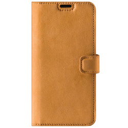 Hülle Buchen Sie Elegance RFID Holster - Nubuk Camel - TPU Schwarz