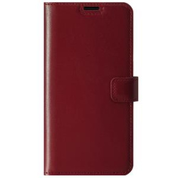 Handyhülle aus Leder RFID Wallet case - Costa Rot - TPU Schwarz